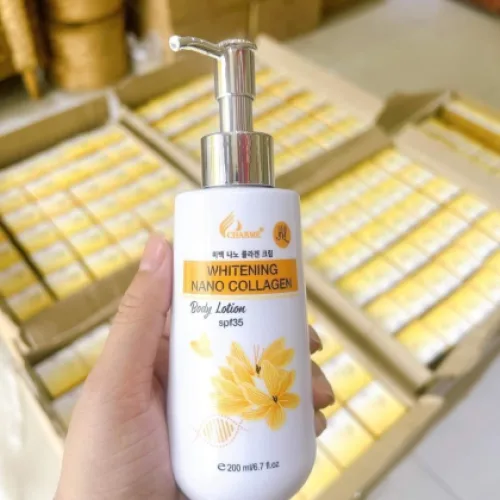 Kem Body Hàn Quốc Dưỡng Trắng Da Toàn Thân Charme Whitening Nano Collagen