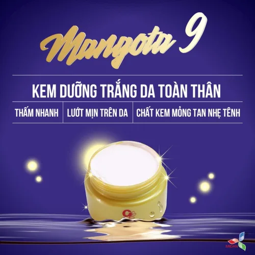 Kem Body Mangota 9 Body Cream Super White