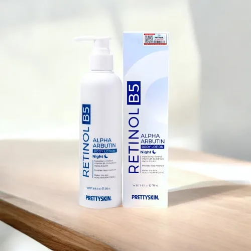 Kem Body Prettyskin Màu Xanh Ban Đêm Retinol B5 Alpha Arbutin Body Lotion 250ml