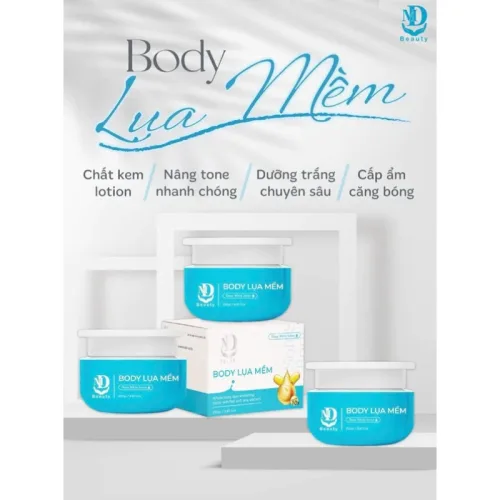 Kem Body Trắng Da Lụa Mềm MD Beauty 250g