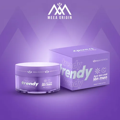 Kem Body Trendy Meea Origin Dịch Chiết Lên Men - Tặng 1 Gói Ủ Bơ Meea