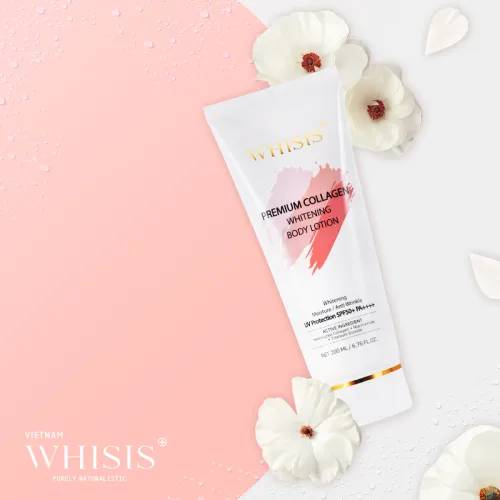 Kem Body Whisis Premium Collagen Whitening Body Loiton Dưỡng Trắng Da
