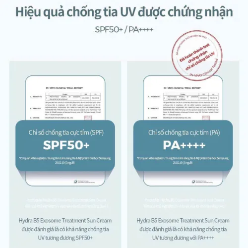 Kem Chống Nắng B5 PrettySkin 50ml Màu Xanh Ngọc - Hỗ Trợ Chống Nắng Dưỡng Sáng Cải Thiện Lão Hóa Da