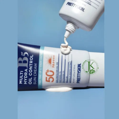 Kem Chống Nắng B5 PrettySkin 50ml Màu Xanh Dương Đậm - Hỗ Trợ Chống Nắng Dưỡng Sáng Cải Thiện Lão Hóa Da