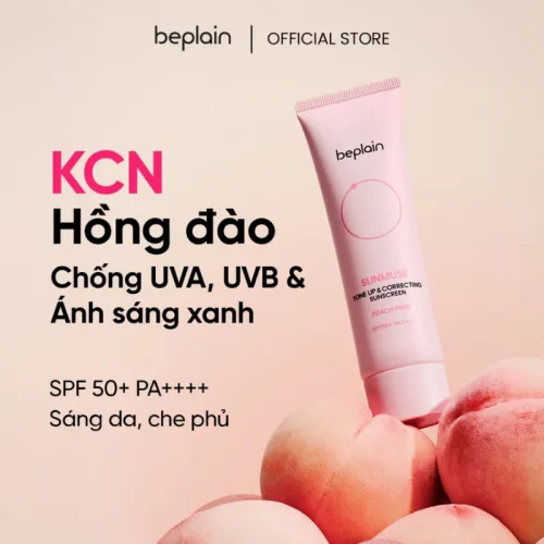 Kem Chống Nắng Beplain Sunmuse Tone Up Màu Hồng Dâu 50ml