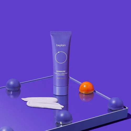 Kem Chống Nắng Beplain Sunmuse Tone Up Màu Tím Đậm - Dành Cho Da Dầu Xỉn Màu 50ml