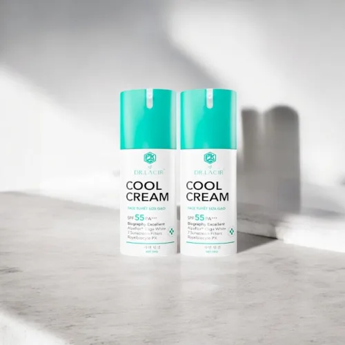 Kem Chống Nắng Dr Lacir Cool Cream Face Tuyết Sữa Gạo Dưỡng Trắng Da Ban Ngày 50g