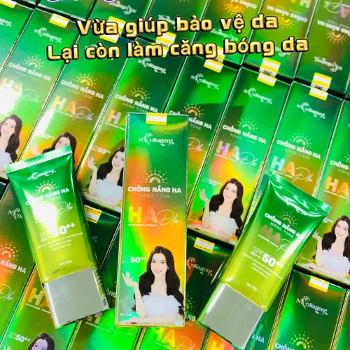 Kem Chống Nắng HA Plus N Collagen Nâng Tone