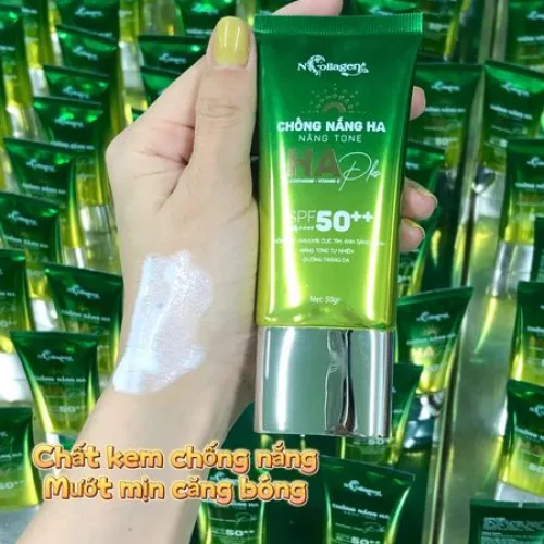 Kem Chống Nắng HA Plus N Collagen Nâng Tone