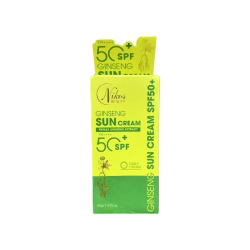 Kem Chống Nắng Nhân Sâm Thanh Nhi Nikos Beauty Phiên Bản Mới 40g