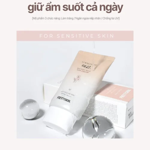 Kem Chống Nắng PrettySkin Watery Mild Cấp Ẩm Dưỡng Trắng Da