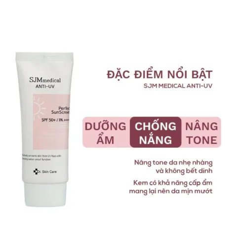 Kem chống nắng SJM Medical Anti UV Perfect SunScreen SPF50+/PA++++ 60ml