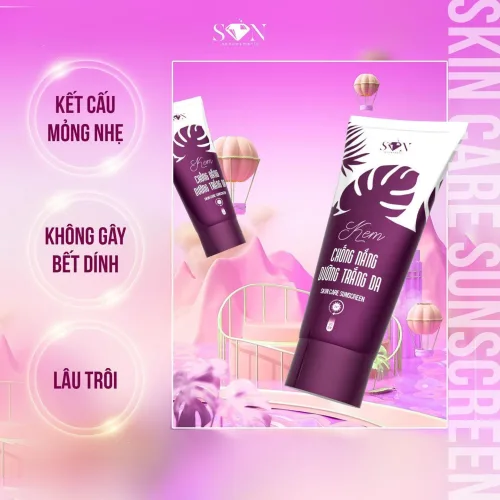 Kem Chống Nắng SON Cosmetic Lớn Dưỡng Trắng Da 50g
