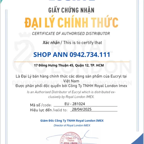 Kem Đánh Răng Giảm Hôi Miệng Eucryl Toothpaste 50ml Của Thái Lan