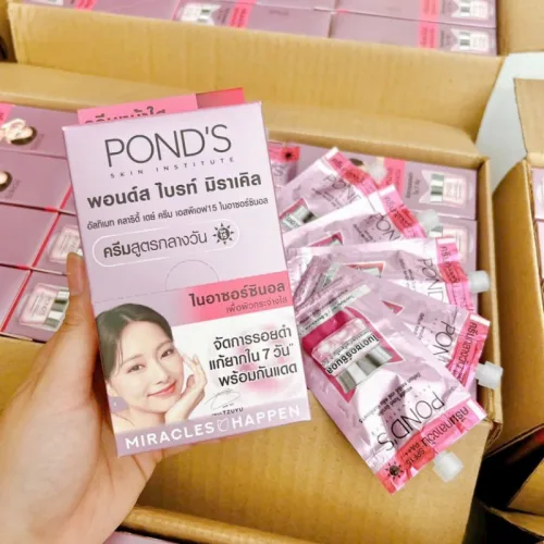 Kem Dưỡng Da  Mặt Ponds Thái Lan Hộp 6 Gói x 6,5g