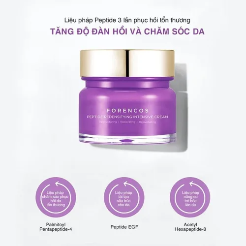 Kem Dưỡng Forencos Màu Tím Peptide Redensifying Intensive Cream 50ml