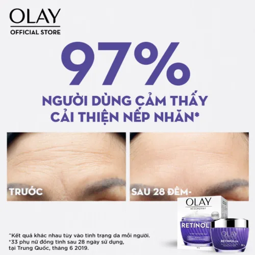 Kem Dưỡng Ẩm Olay Luminous Niacinamide + Retion24 Ban Đêm 50g
