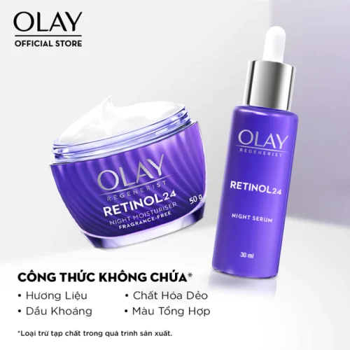 Kem Dưỡng Ẩm Olay Luminous Niacinamide + Retion24 Ban Đêm 50g