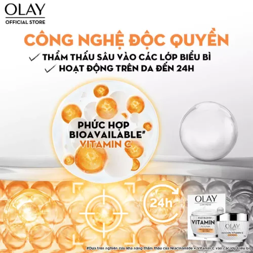 Kem Dưỡng Ẩm Olay Luminous Niacinamide + Vitamin C 50g