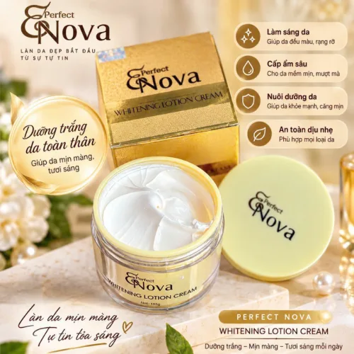 Kem Dưỡng Sáng Da Body Enova Whitening Lotion Cream 185g - Kem Body Enova Perfect Chính Hãng