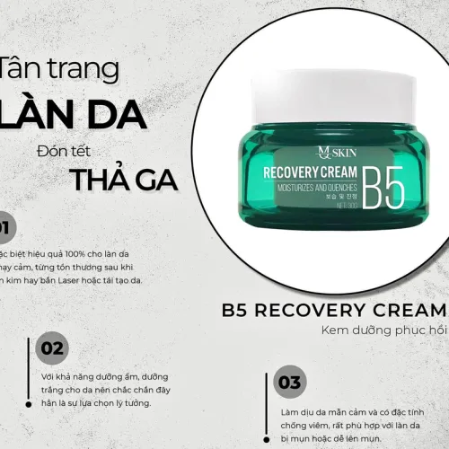 Kem B5 MQ Skin Dưỡng Trắng Da Recovery Cream
