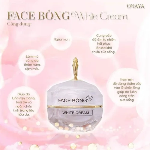 Kem Face Bông Onaya Dưỡng Trắng Da Ngừa Nám