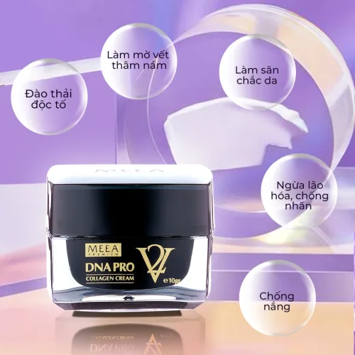 Kem Face DNA Pro Cá Hồi Collagen Cream V2 Meea Origin Mini 10g