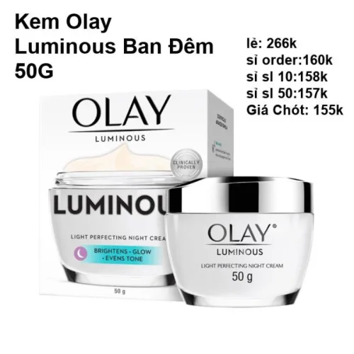 Kem Face Dưỡng Sáng Da Olay Luminous Ban Đêm 50g