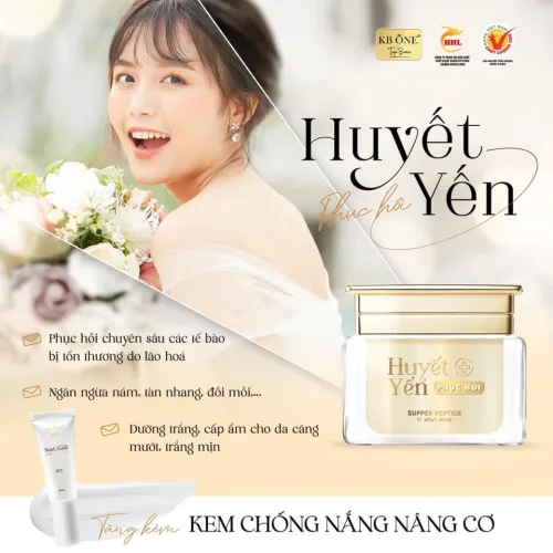 Kem Face Huyết Yến Phục Hồi Da Siêu Đỉnh Từ Nhà Kb One