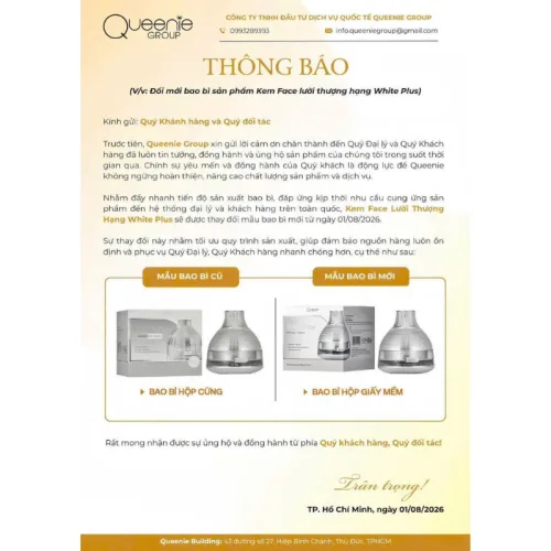 Kem Face Lười Queenie Skin Phiên Bản Thượng Hạng 2026 Giảm Thâm Nám