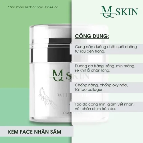 Kem Face Nhân Sâm MQ Skin