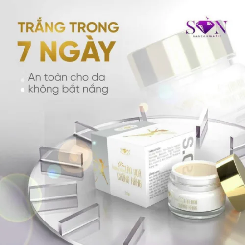 Kem Face Son Cosmetic Màu Trắng Dưỡng Trắng Da Chống Lão Hóa 10g Phiên Bản Cũ