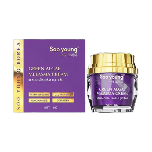 Kem Face Tím Giảm Nám Soo Young Mini Green Algae Melasma Cream