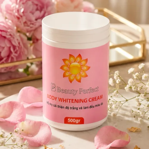 Kem Kích Trắng Beauty Perfect Body Whitening Cream Hồng 500g Phiên Bản Việt Nam