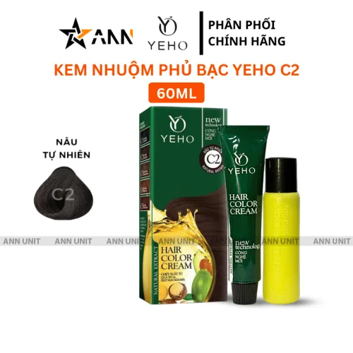 Kem Nhuộm Phủ Bạc Yeho C1 C2 C3 C4 C5 - Kem Nhuộm Yeho Có Nhiều Màu