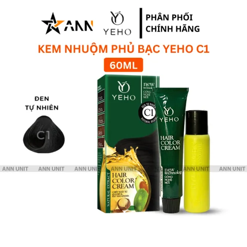 Kem Nhuộm Phủ Bạc Yeho C1 C2 C3 C4 C5 - Kem Nhuộm Yeho Có Nhiều Màu