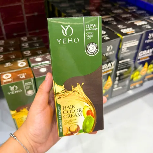 Kem Nhuộm Phủ Bạc Yeho C1 Màu Đen Tự Nhiên - Kem Nhuộm Yeho
