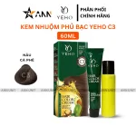 Kem Nhuộm Phủ Bạc Yeho C3 Màu Nâu Cà Phê - Kem Nhuộm Yeho