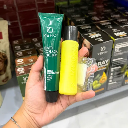 Kem Nhuộm Phủ Bạc Yeho C3 Màu Nâu Cà Phê - Kem Nhuộm Yeho