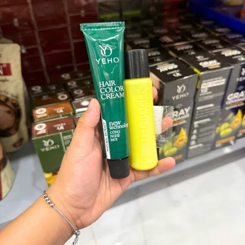Kem Nhuộm Phủ Bạc Yeho C4 Màu Nâu Mật Ong - Kem Nhuộm Yeho