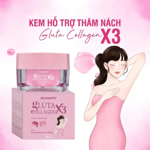 Kem Thâm Nách Gluta Collagen x3 Sica White 10g