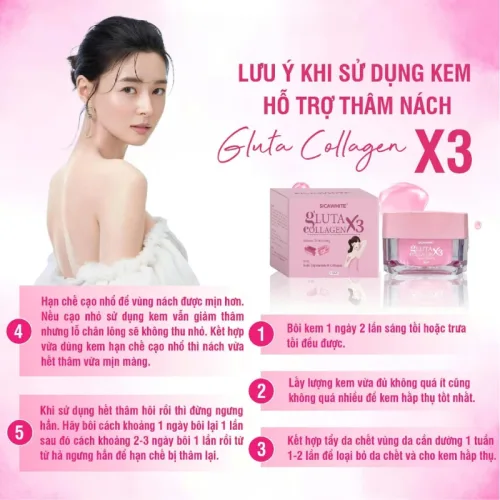 Kem Thâm Nách Gluta Collagen x3 Sica White 10g