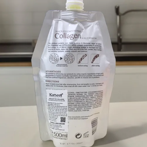 Kem Ủ Tóc Karseell Macca Power 500ml Phục Hồi Tóc Khô Và Hư Tổn