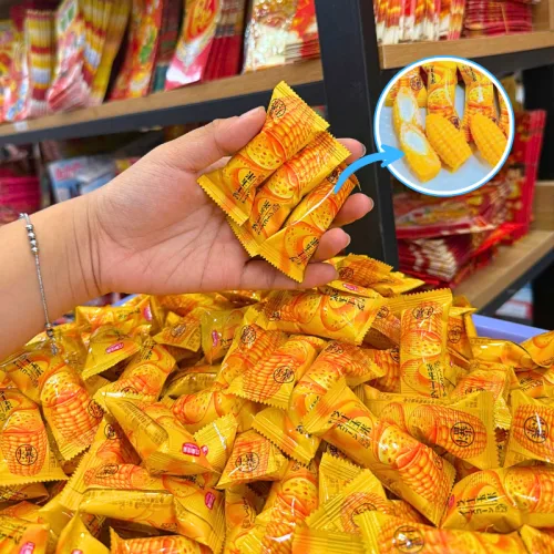 Kẹo Bắp Dẻo Nhân Phô Mai Chảy Hàng Xá 200g/Hộp