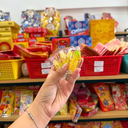 Kẹo Bắp Dẻo Nhân Phô Mai Chảy - Kẹo Bắp Hàng Xá 200g/Hộp