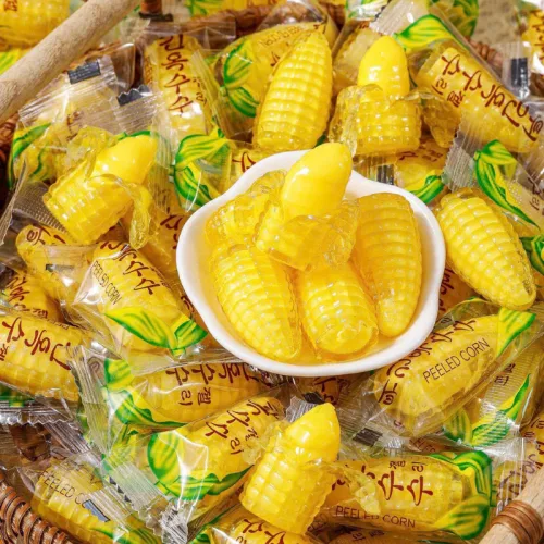 Kẹo Bắp Dẻo Nhân Phô Mai Chảy - Kẹo Bắp Hàng Xá 200g/Hộp