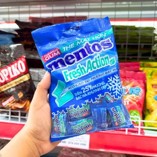 Kẹo Cao Su Mentos Hương Bạc Hà 112g