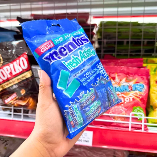 Kẹo Cao Su Mentos Hương Bạc Hà 112g