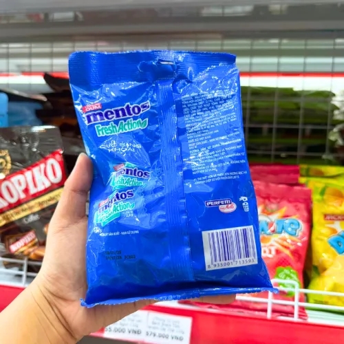Kẹo Cao Su Mentos Hương Bạc Hà 112g