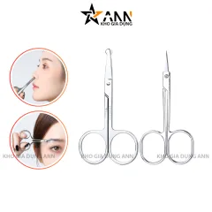 Kéo Cắt Tỉa Lông Mày Lông Mũi Mini - Inox Cao Cấp 9x4cm